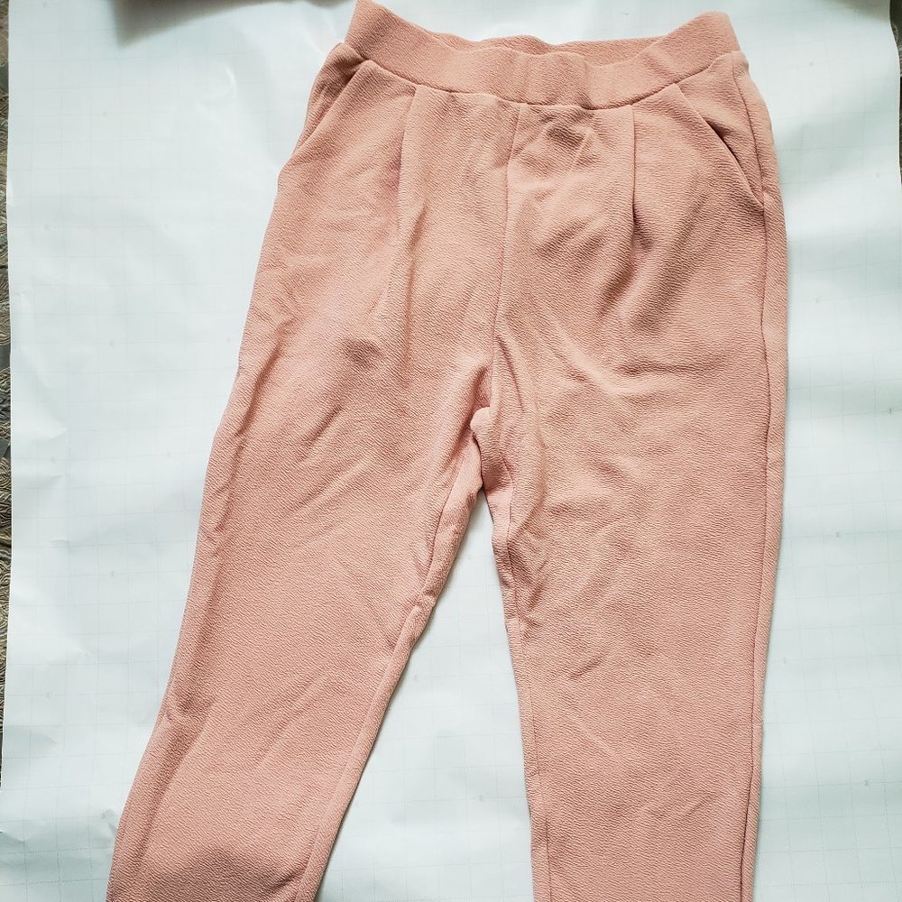 Shein Pink Professional Pocket Pants